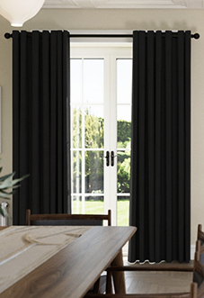 Chenille (Blackout) Eyelet, Nightfall - Ready Made Curtains